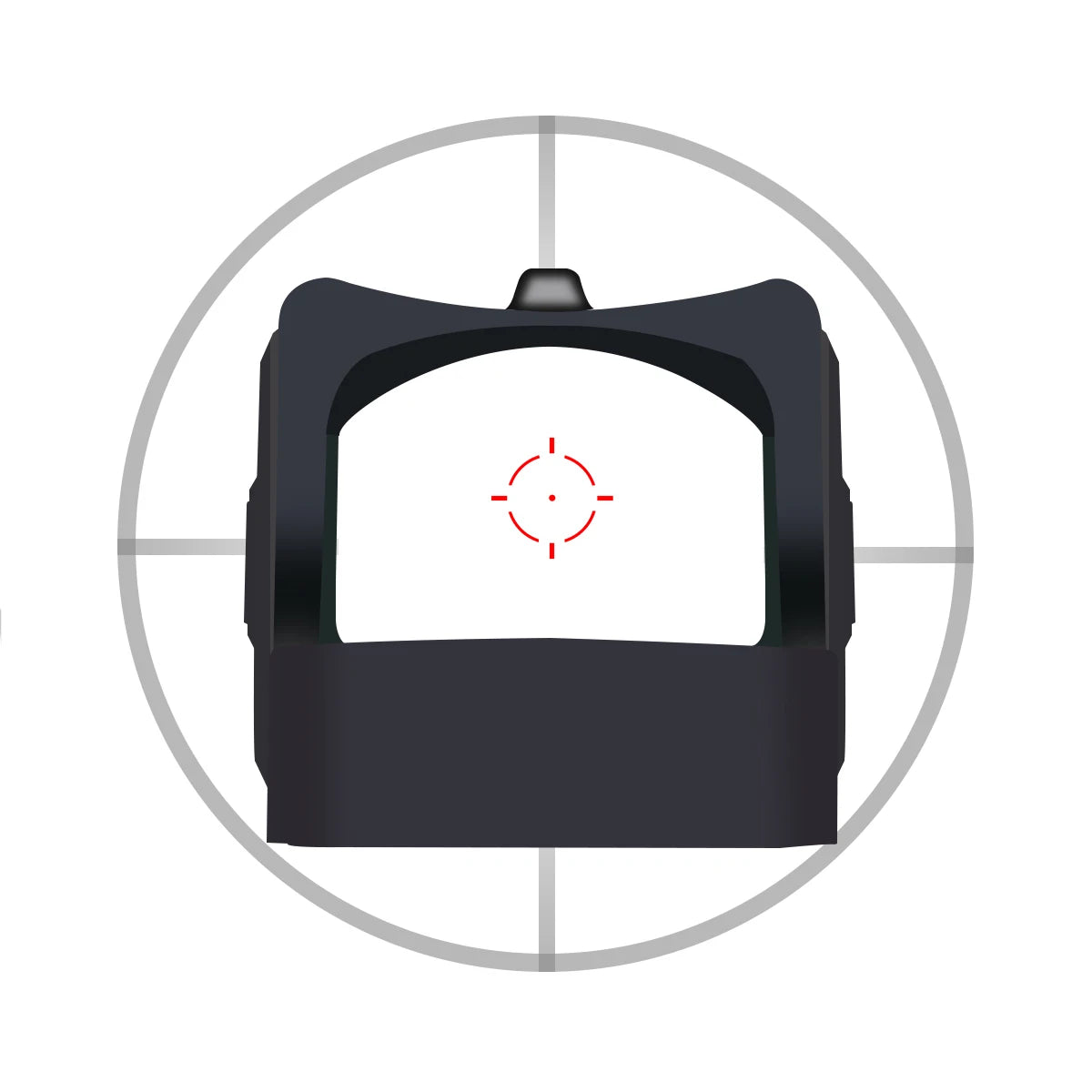 RM-HD High-definition Automatic Photosensitive Metal Holographic Sight Red Green Dot Tactical Sight for Glock17/19 Base Mount