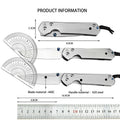 Chris Reeves Folding Knife, Outdoor Multifunctional Knife, Folding Knife Made of High Hardness Stainless Steel Knives Tool