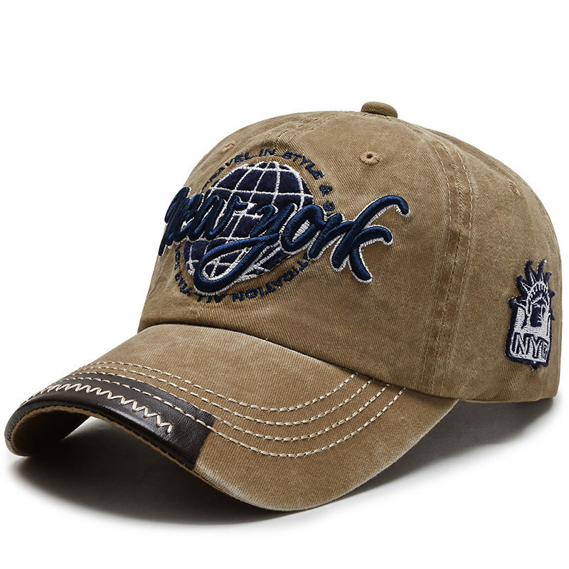 NY Old Letter Embroidered Hat Made