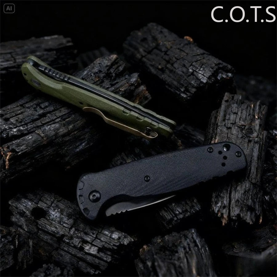 BM 4300 G10 Handle D2 Blade Wilderness Exploration, Hunting, Sharp Cutting, Convenient Carry, Multi-functional Tactical Knives