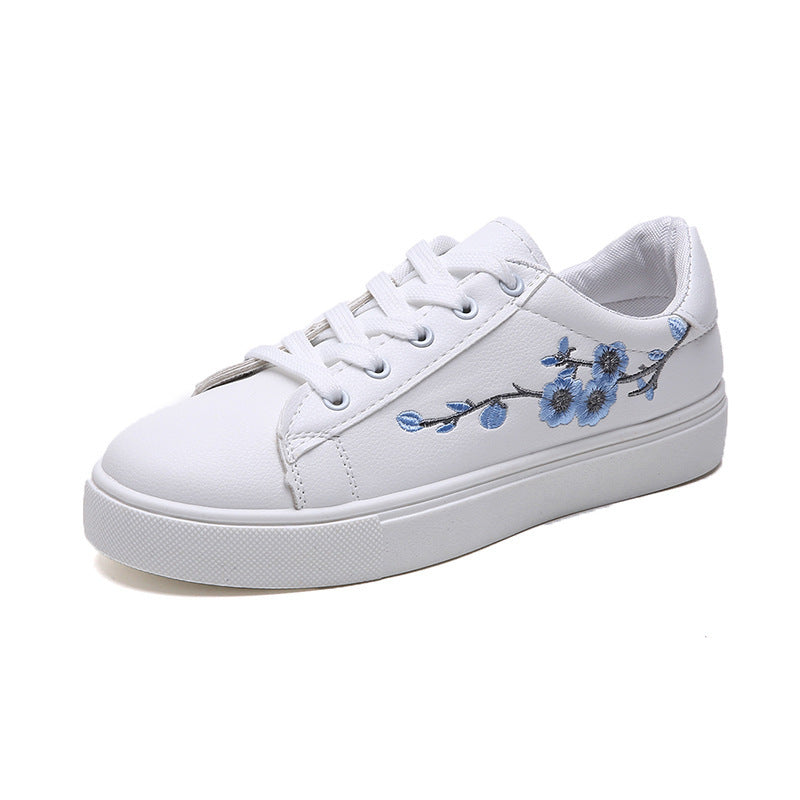 Schoolgirl Embroidered Flat Sneakers