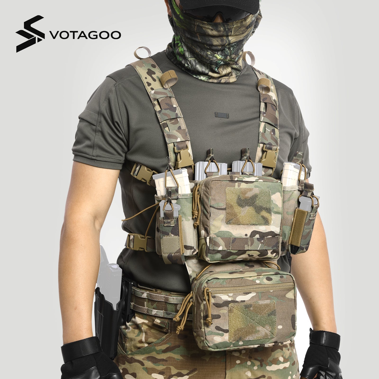 VOTAGOO® Adjustable & Detachable Tactical Chest Rig
