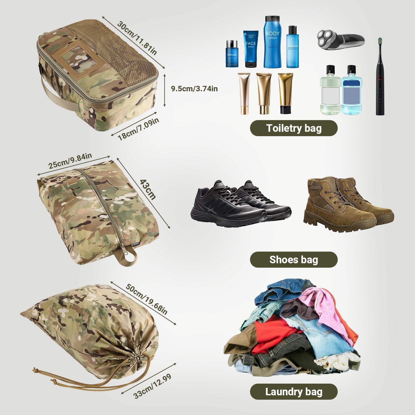 VOTAGOO® Tactical Packing Cubes 6 Packs