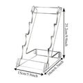 1pc Acrylic Knife Display Stands Pocket Knives Holder 3 Tier Clear Acrylic Hunting Survival Knife Folding Knife Display Rack