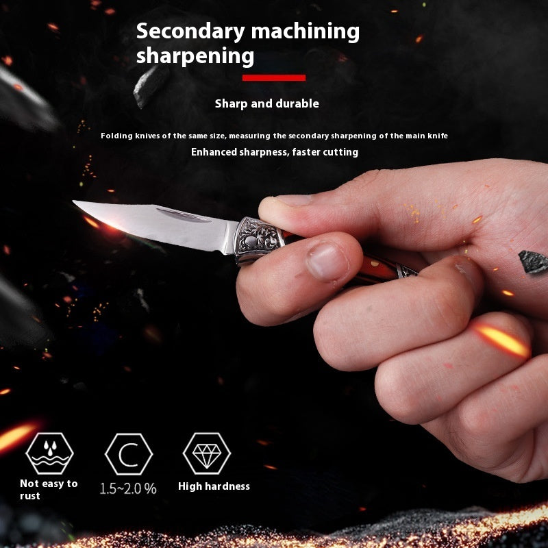 Acrylic Handle Portable Outdoor Folding Knife