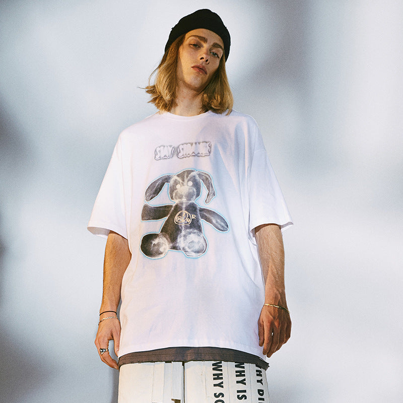Men's loose FOG style short sleeve T-shirt