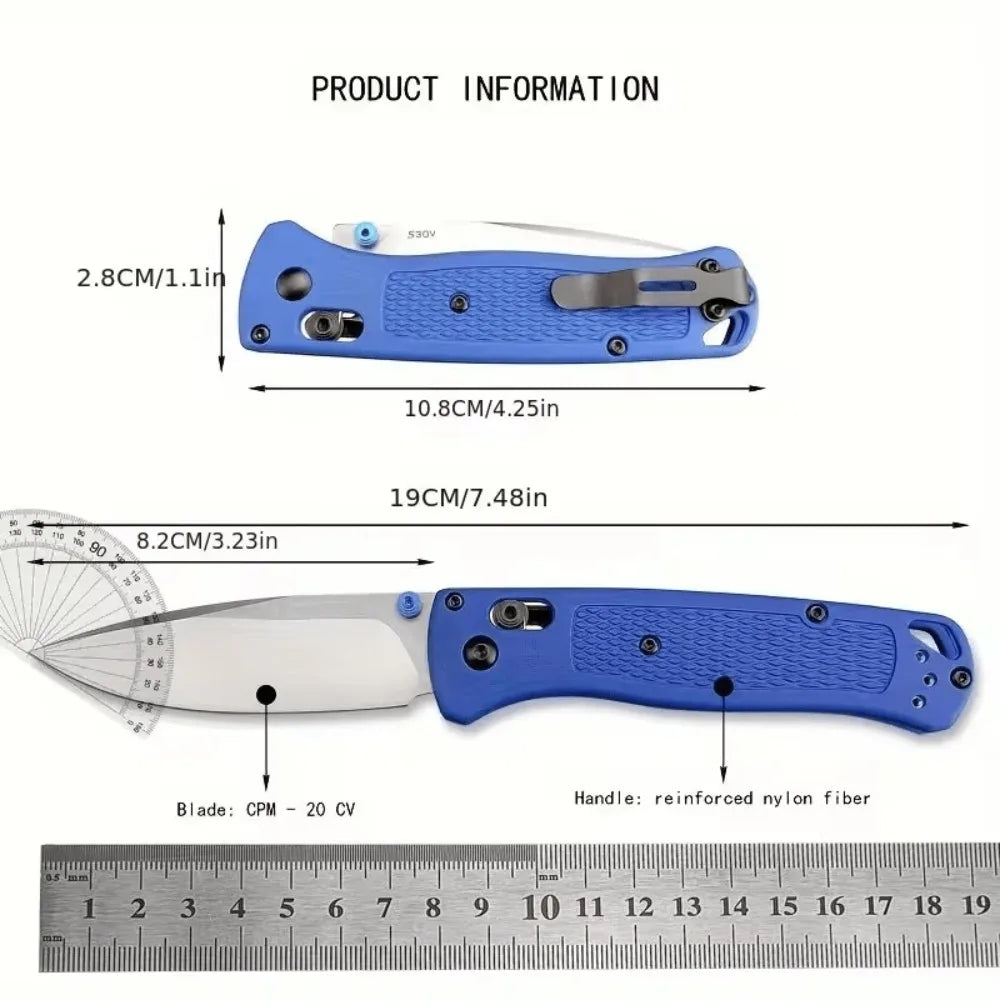 535 Folding Knife S30V Blade Blue Handle Outdoor Camping Survival Climbing Survival Survival Tools EDC