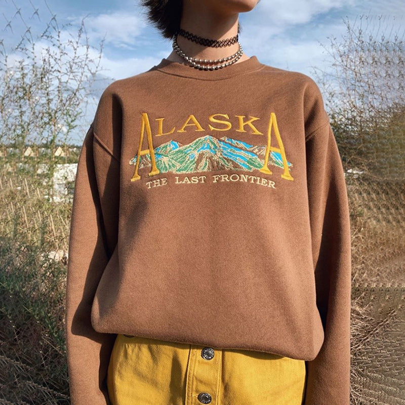Versatile embroidered hoodie