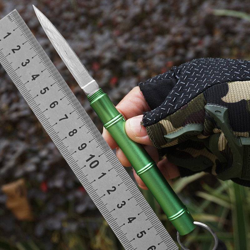 Green Bamboo Portable Outdoor Self-defense Folding Knife