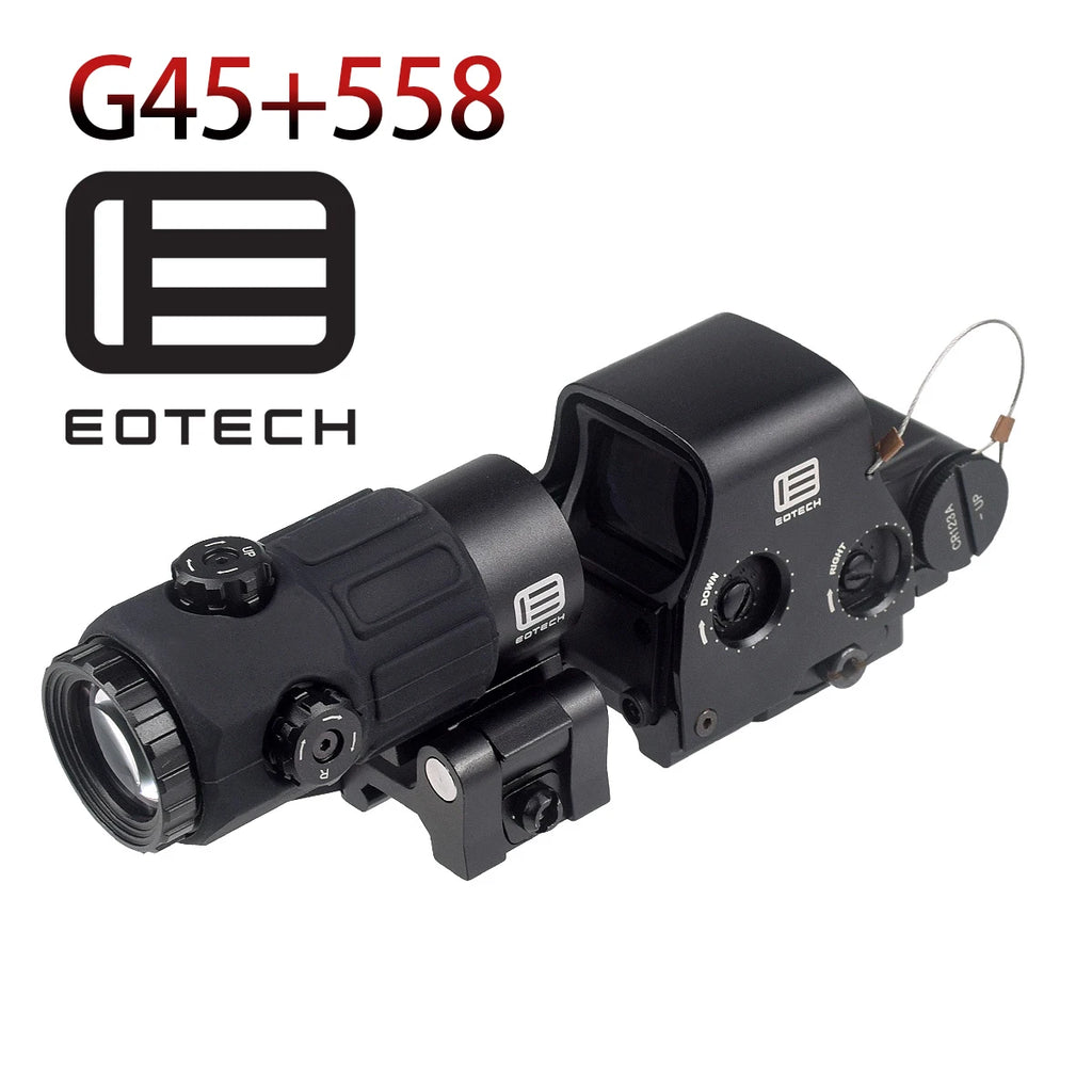 EOTECH G43 G33 G45 3X 5X Magnifier Scope EOTECH 558 Holographic Collimator Red Dot Sight 20mm Rail Hunting Airsfot Optics Scope