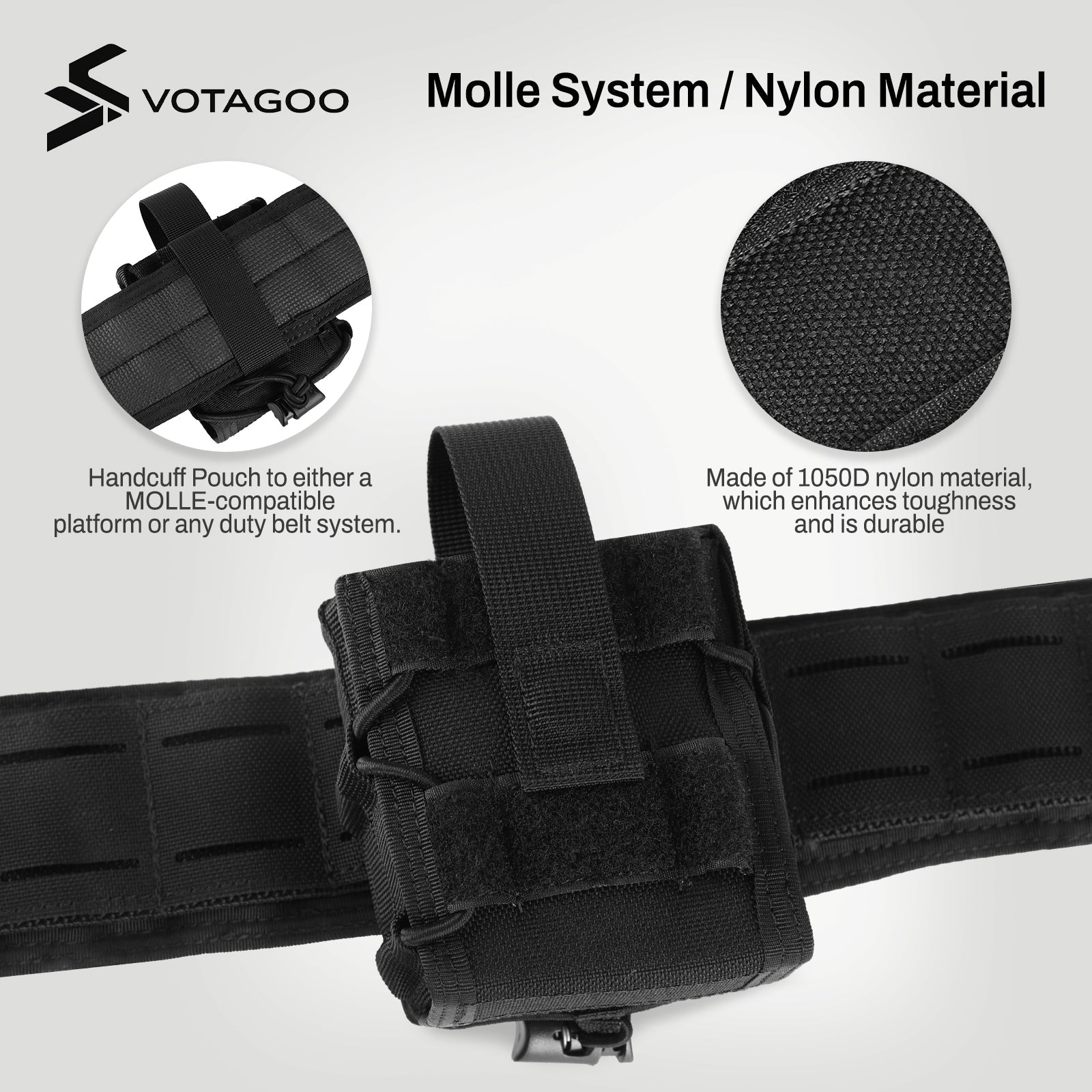 VOTAGOO® Double Handcuff Pouch