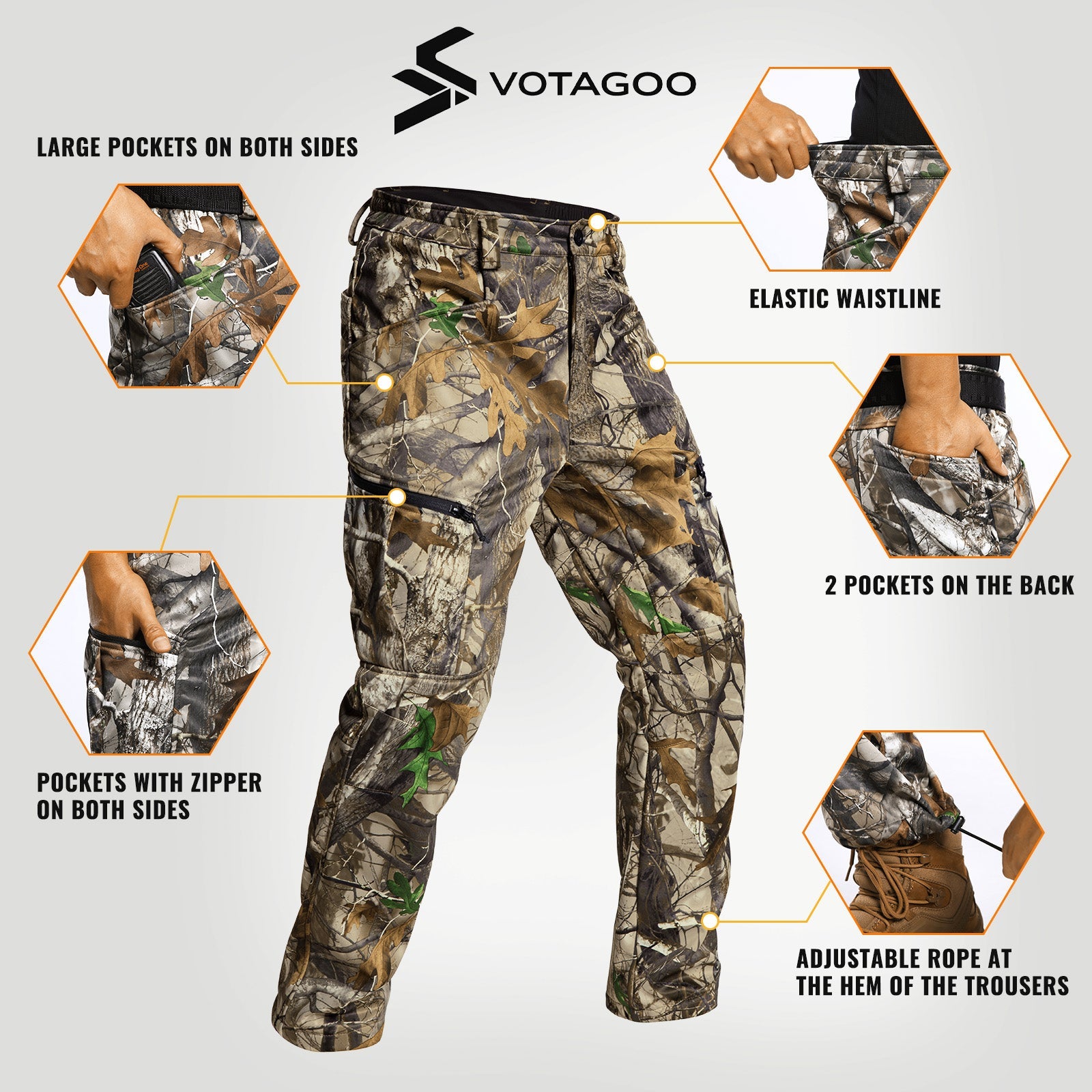 VOTAGOO® Quiet Hunting Pants
