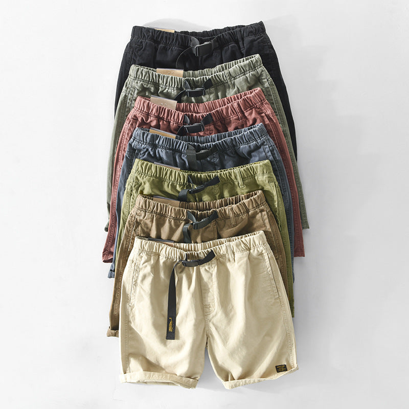 Men's Cotton Casual Workwear Five Point Shorts