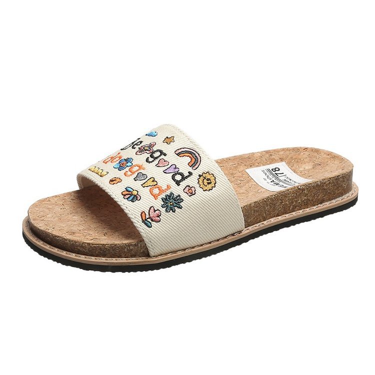 Women's Embroidered Beach Cute Wild Holiday Sandals
