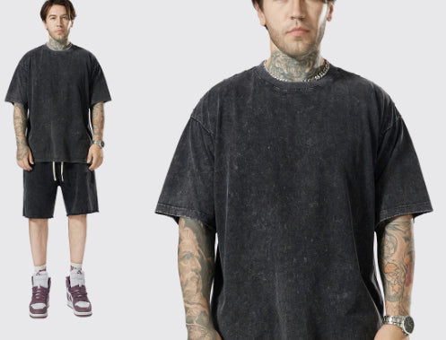 Men's Summer Retro Streetwear Loose Short-Sleeve