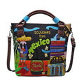 Embroidered canvas bag