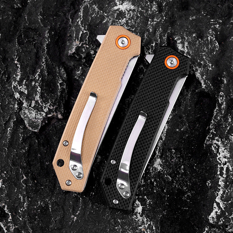 G10 Handle High Hardness Portable Folding Knife