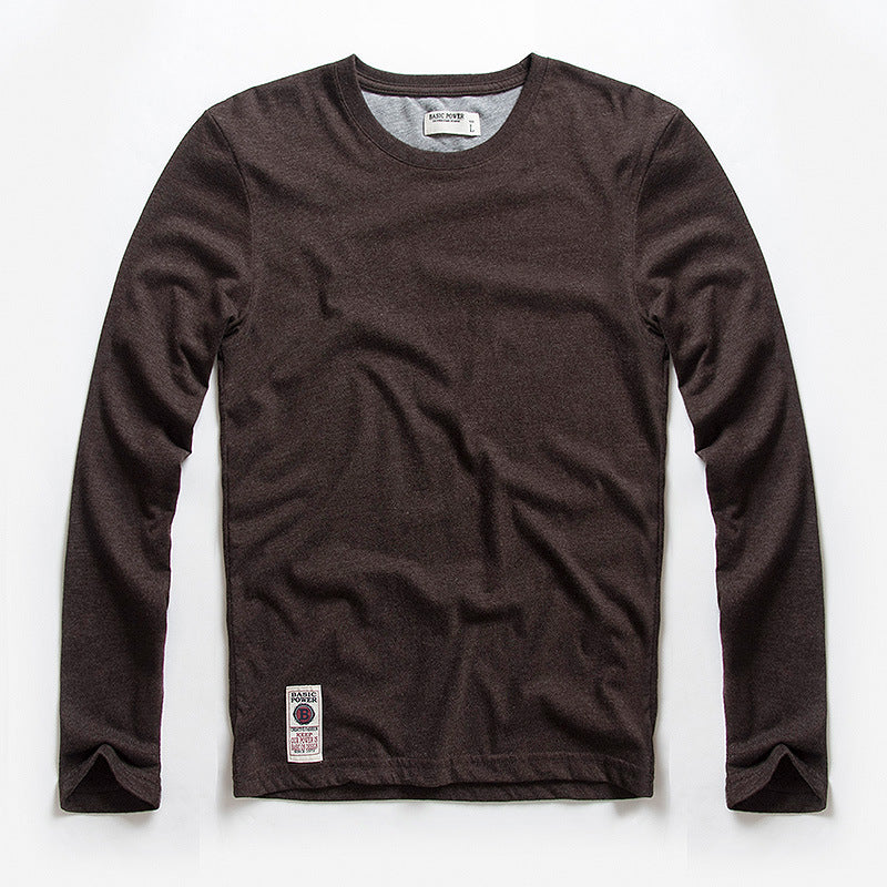 Men's Long-sleeved Round Neck Bottoming Shirt