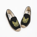 Embroidered fisherman shoes