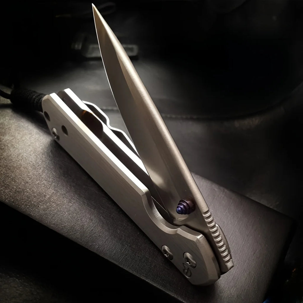 Chris Reeves Folding Knife, Outdoor Multifunctional Knife, Folding Knife Made of High Hardness Stainless Steel Knives Tool
