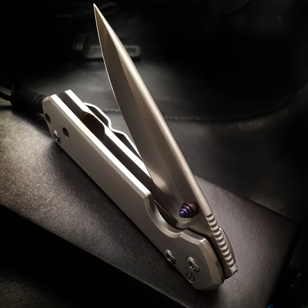Chris Reeves Folding Knife, Outdoor Multifunctional Knife, Folding Knife Made of High Hardness Stainless Steel Knives Tool