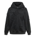 Butterfly Affixed Cloth Embroidered Hooded Sweater Men's Autumn