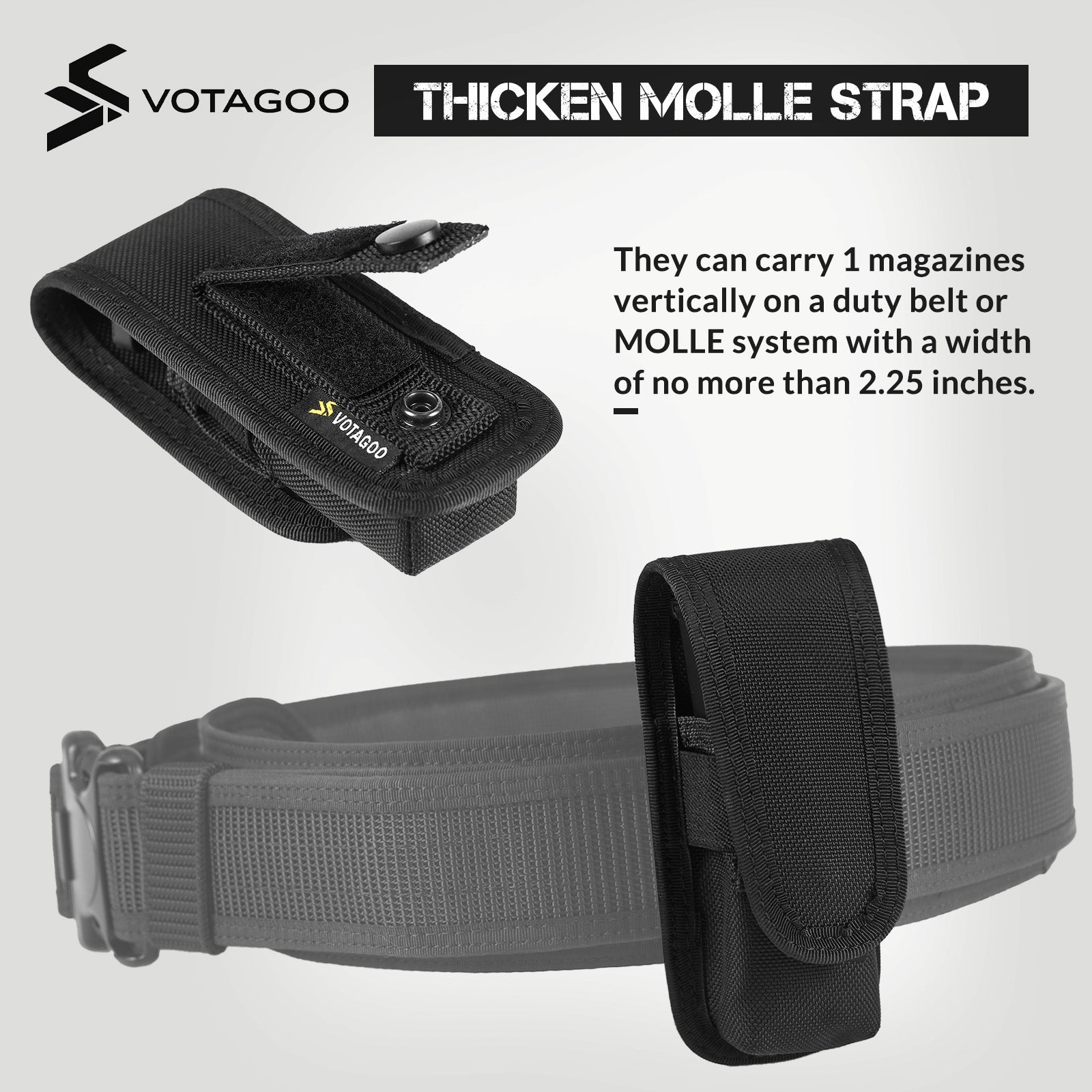 VOTAGOO® Single Double Nylon Mag Pouch-3