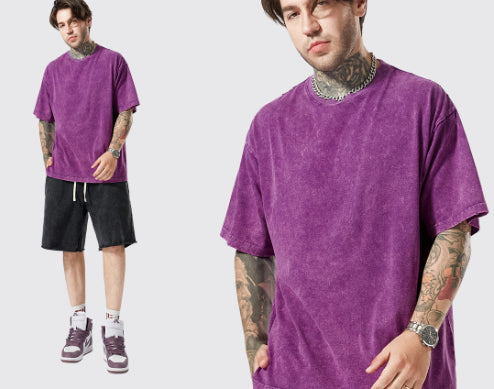 Men's Summer Retro Streetwear Loose Short-Sleeve