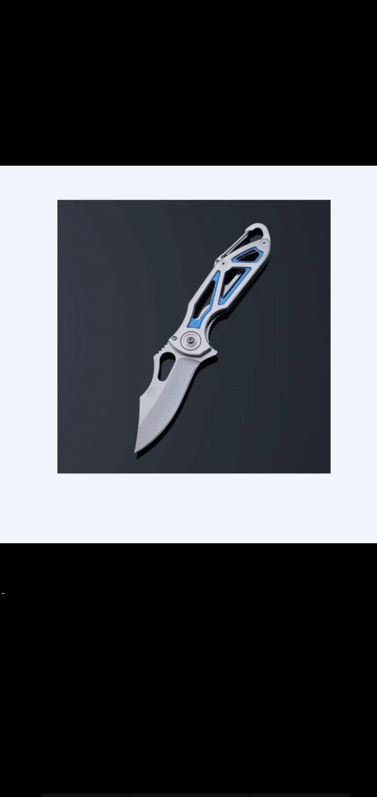 All Steel Colorful Hollow Folding Fruit Knife