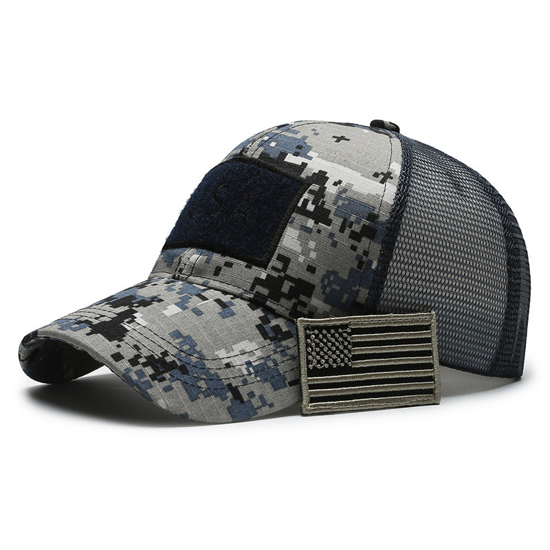 Tear Mark Velcro Outdoor Sun Protection Tactical Camouflage Baseball Hat