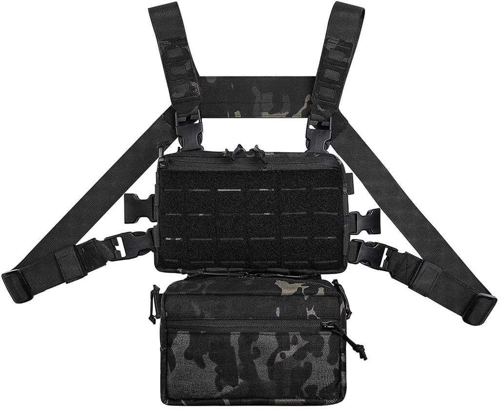 Tactical Chest Rig / Sub Abdominal Pouch Set