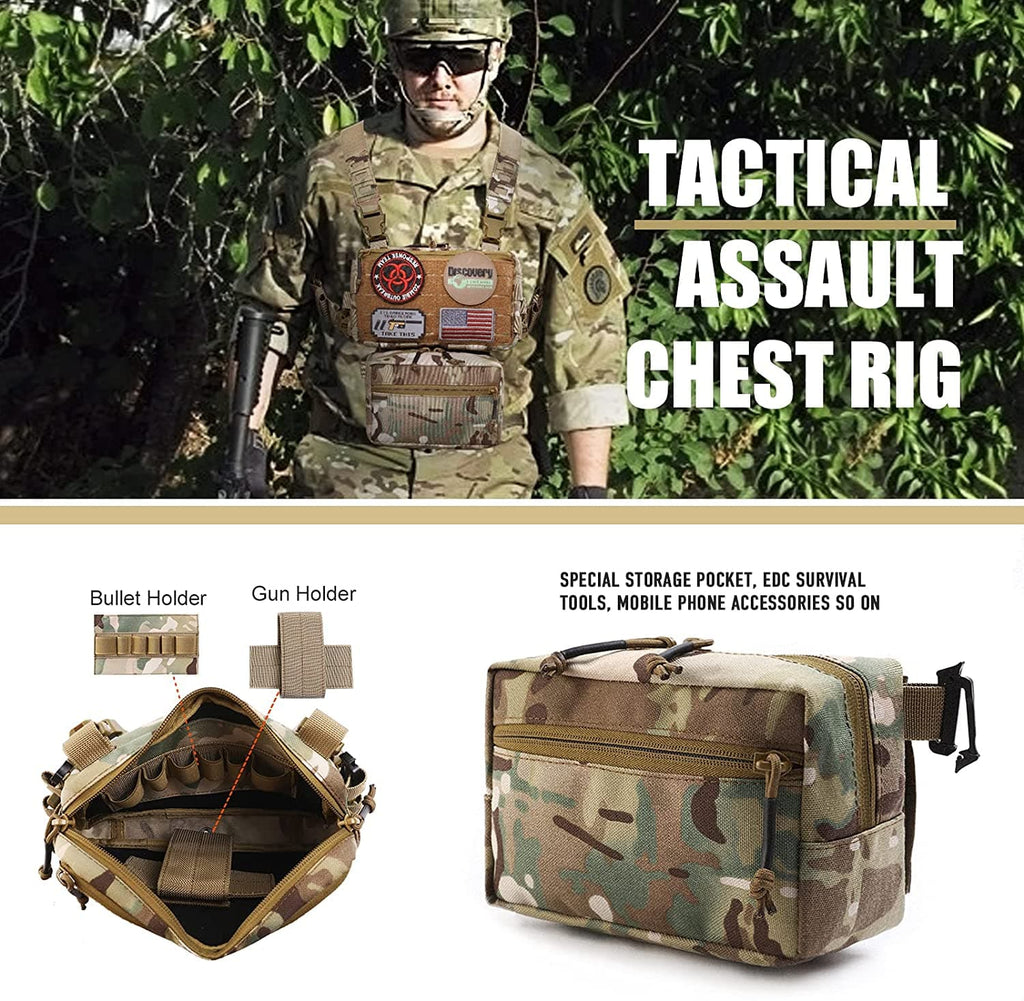 Tactical Chest Rig / Sub Abdominal Pouch Set