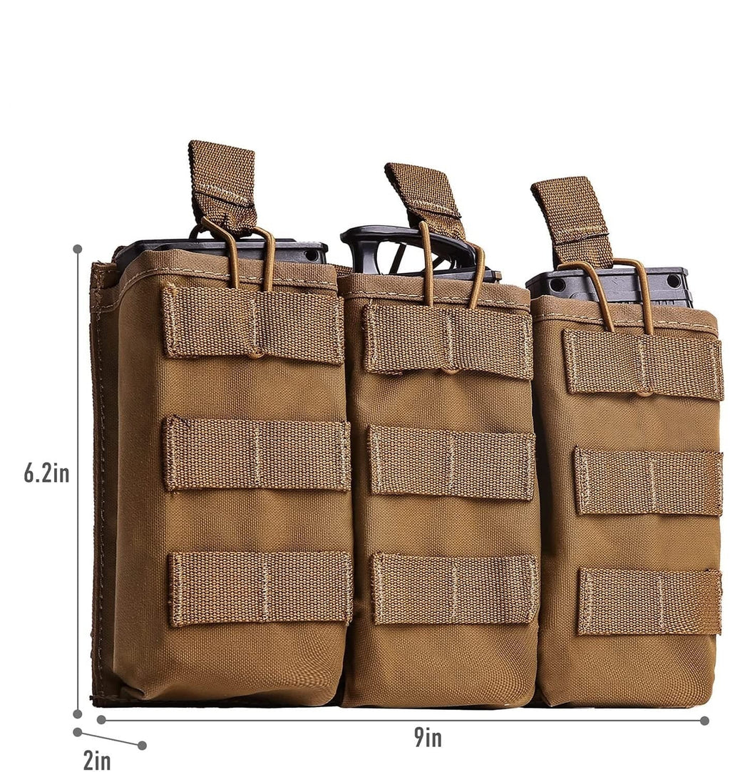 MOLLE Compatible Airsoft Gear Triple Tactical Mag Pouch