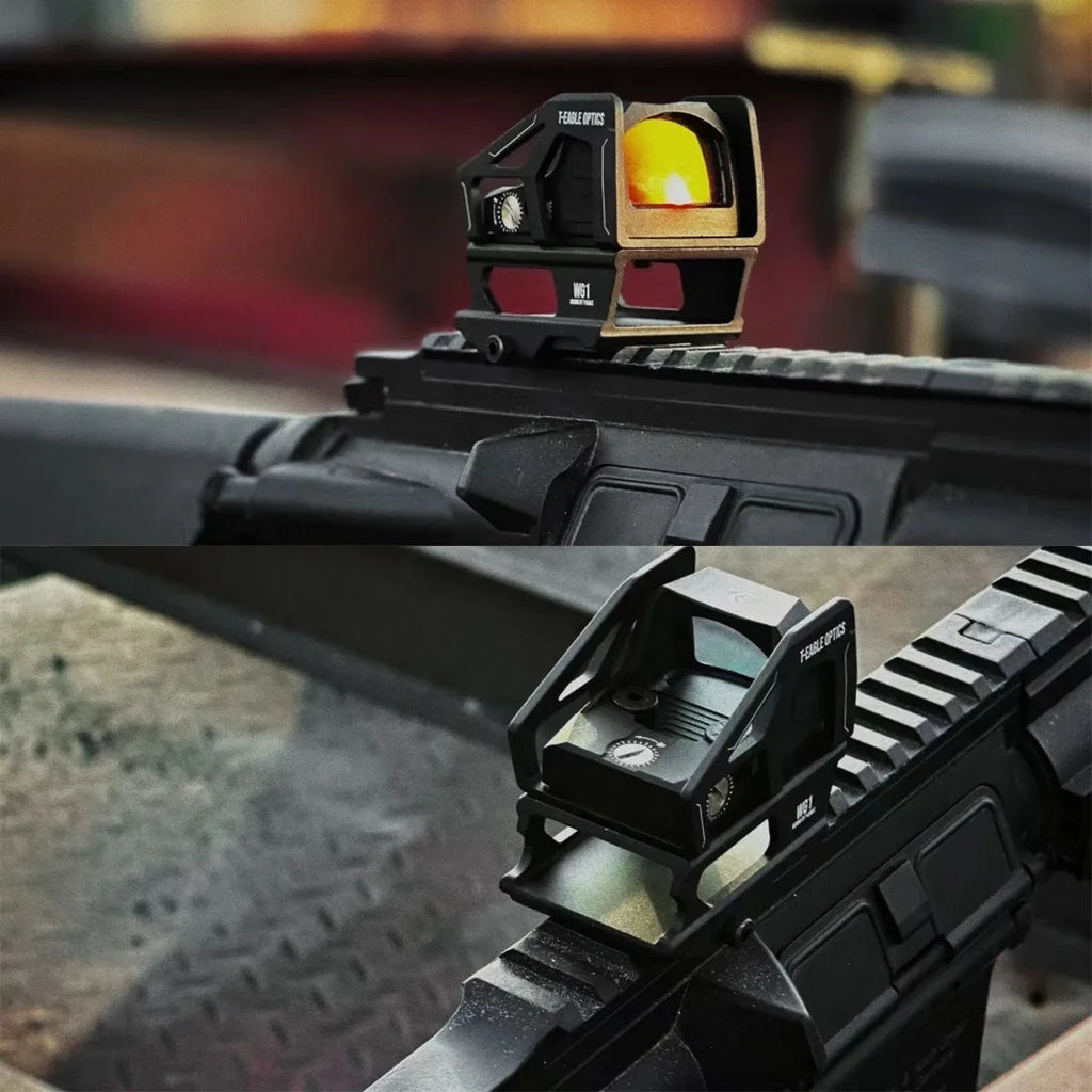 Tactical Red Dot Sight Protective Exoskeleton Universal Airsoft Scope Case 20mm Picatinny Rail Riser Heightening Bracket Gear