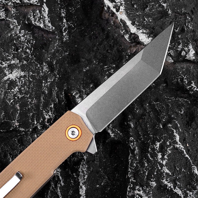 G10 Handle High Hardness Portable Folding Knife