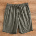 Summer Men's Fashion Linen Shorts Cropped Pants