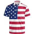 New Summer Plus-Size Mens Casual Fashion 3D Digital-Print Short-Sleeve Shirt
