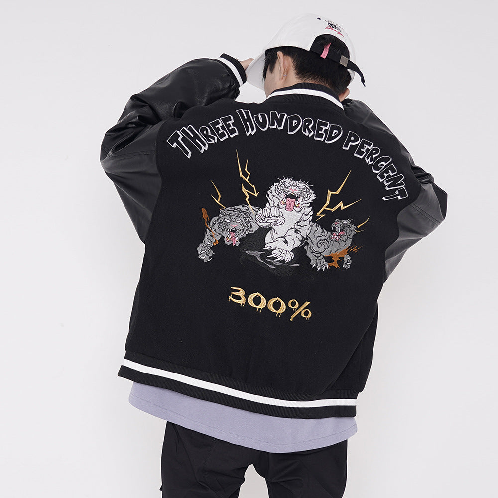 Tiger embroidered jacket