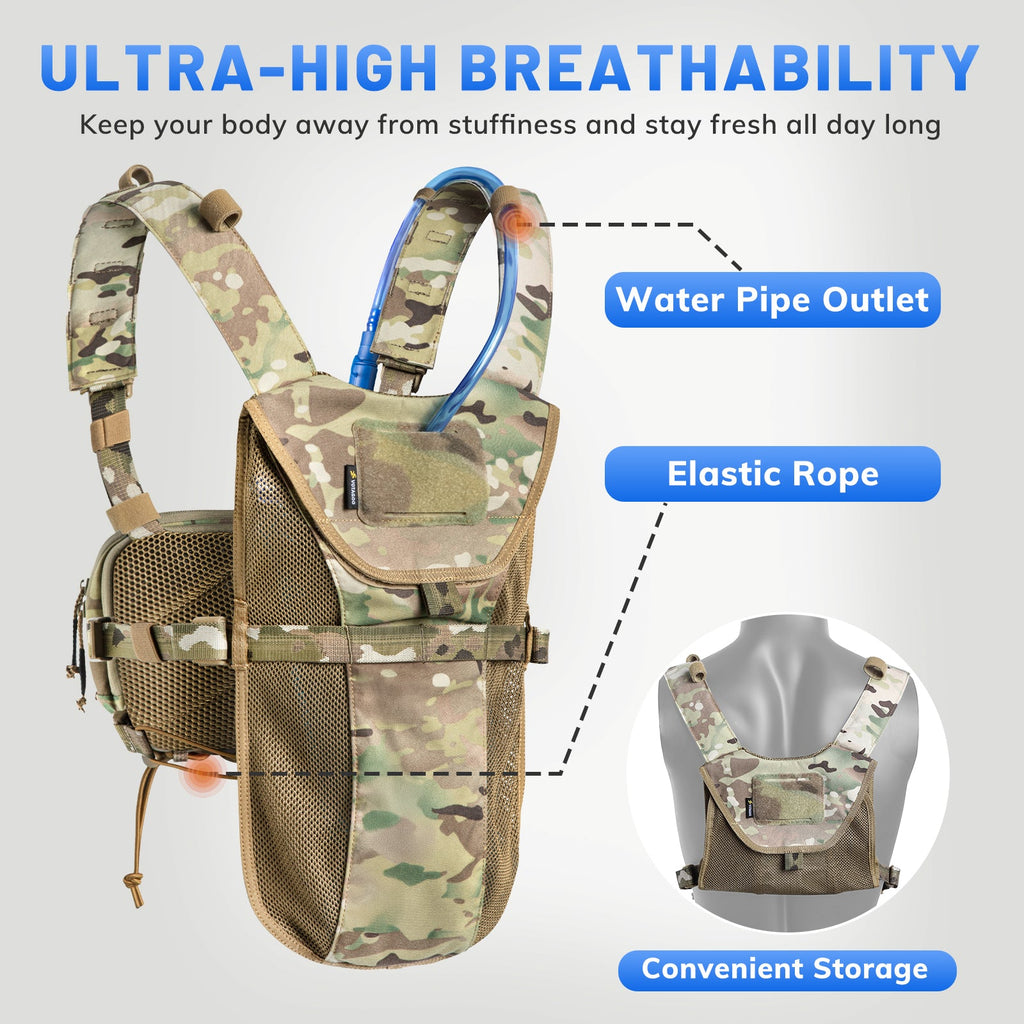 VOTAGOO® Lightweight Running Hydration Vest with 2L Water Bladder Bag