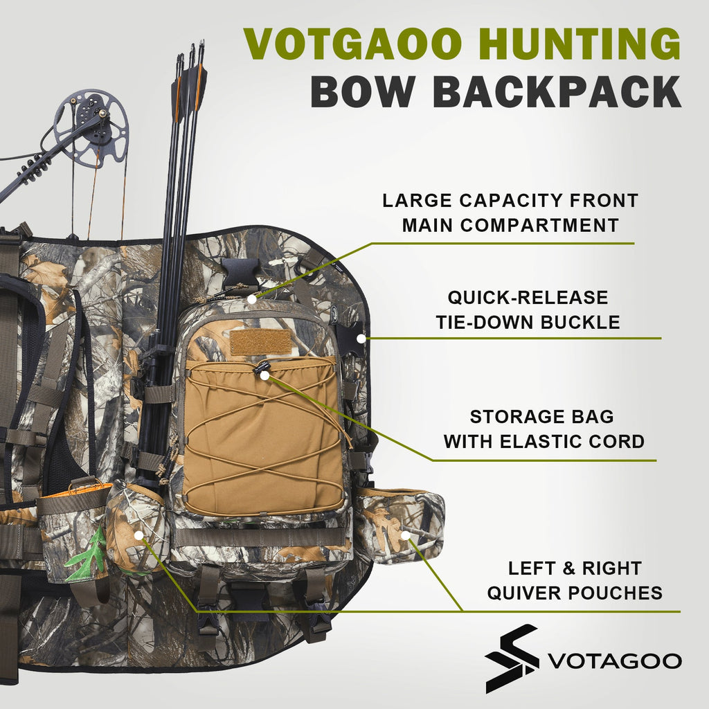 VOTAGOO® Hunting Backpack with Bow Holder