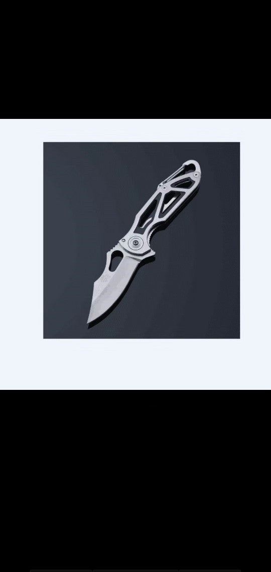 All Steel Colorful Hollow Folding Fruit Knife