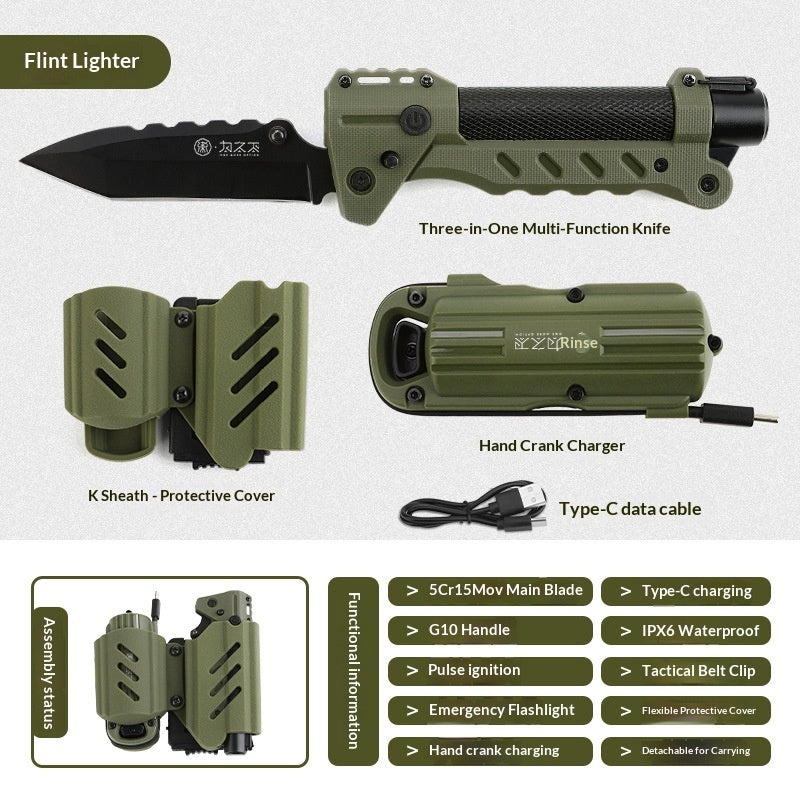 High-hardness Survival Army Knife Portable Folding Knife
