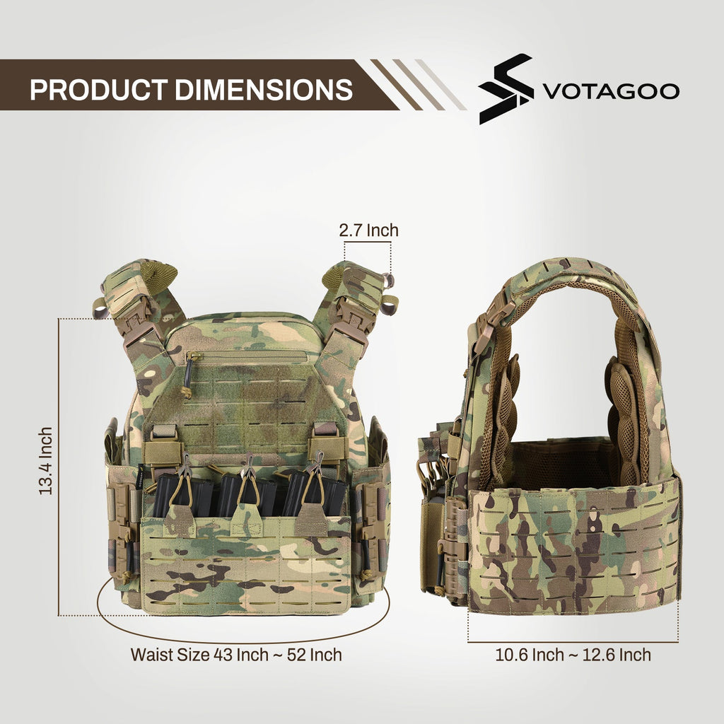 VOTAGOO® Quick Release Lightweight Tactical Vest-2