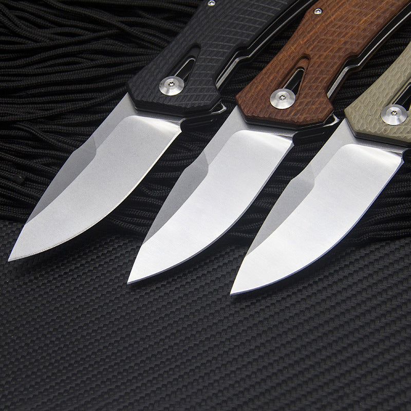 High-quality Sharp Wooden Handle Multi-function Folding Knife