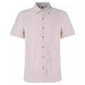 Men's Casual Loose Plaid Short Sleeve Shirt