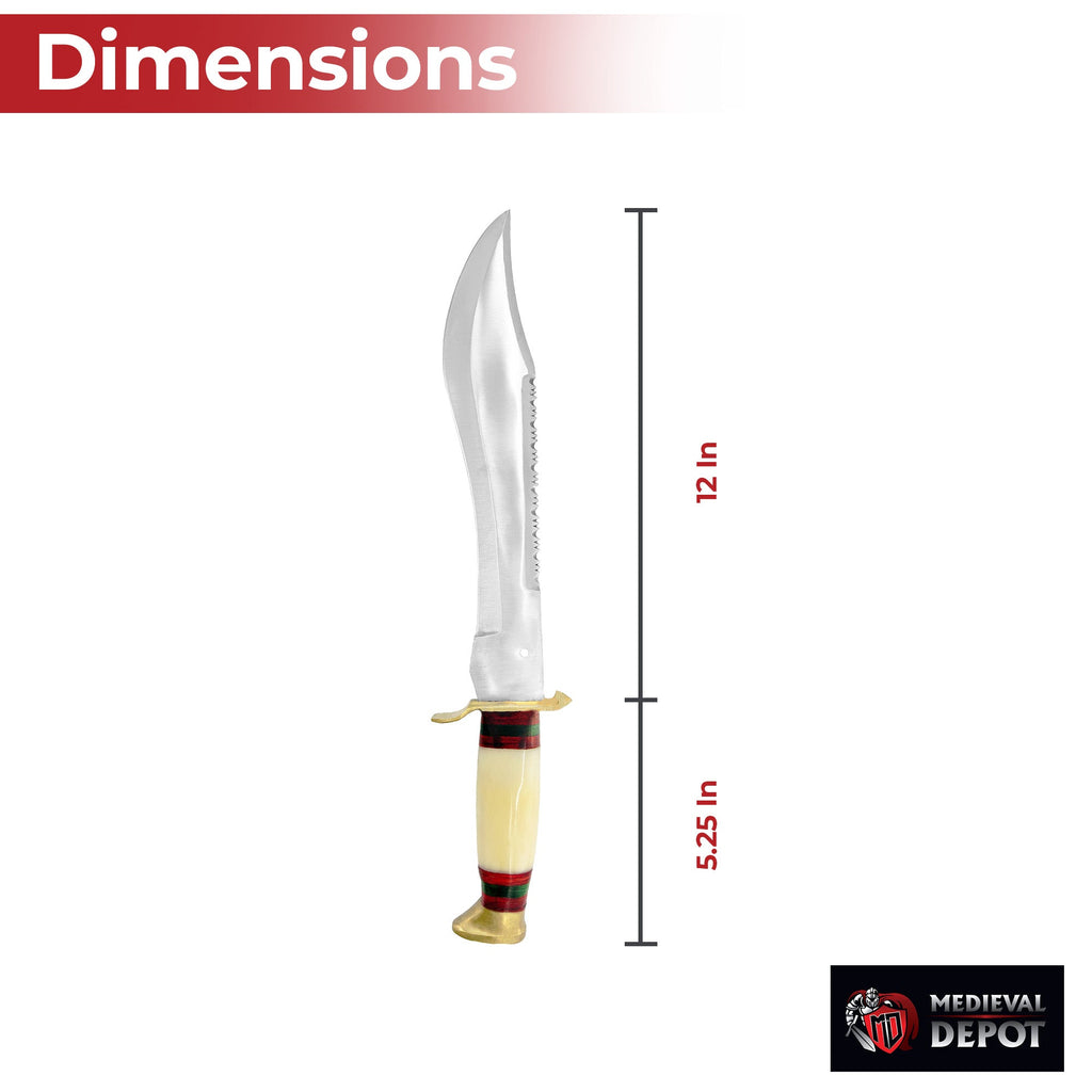 Crocodile Hunter Stag Horn Big Bowie Knife