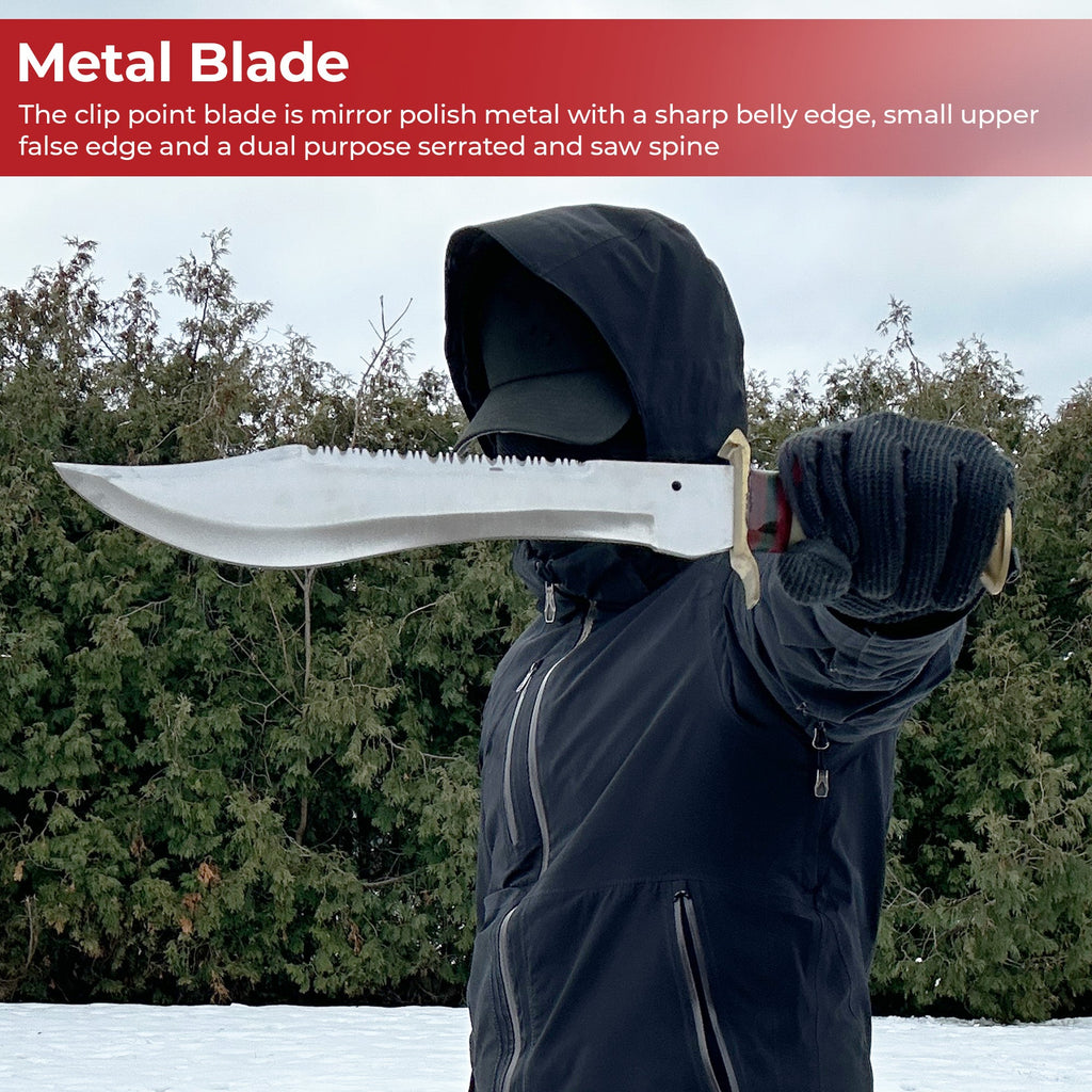 Crocodile Hunter Stag Horn Big Bowie Knife
