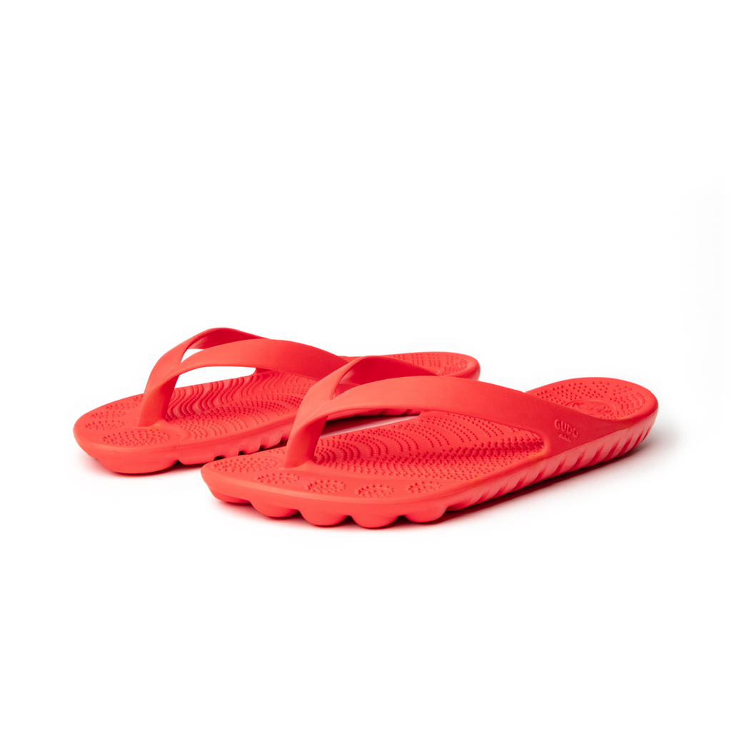 Fire Red Flip-Flops