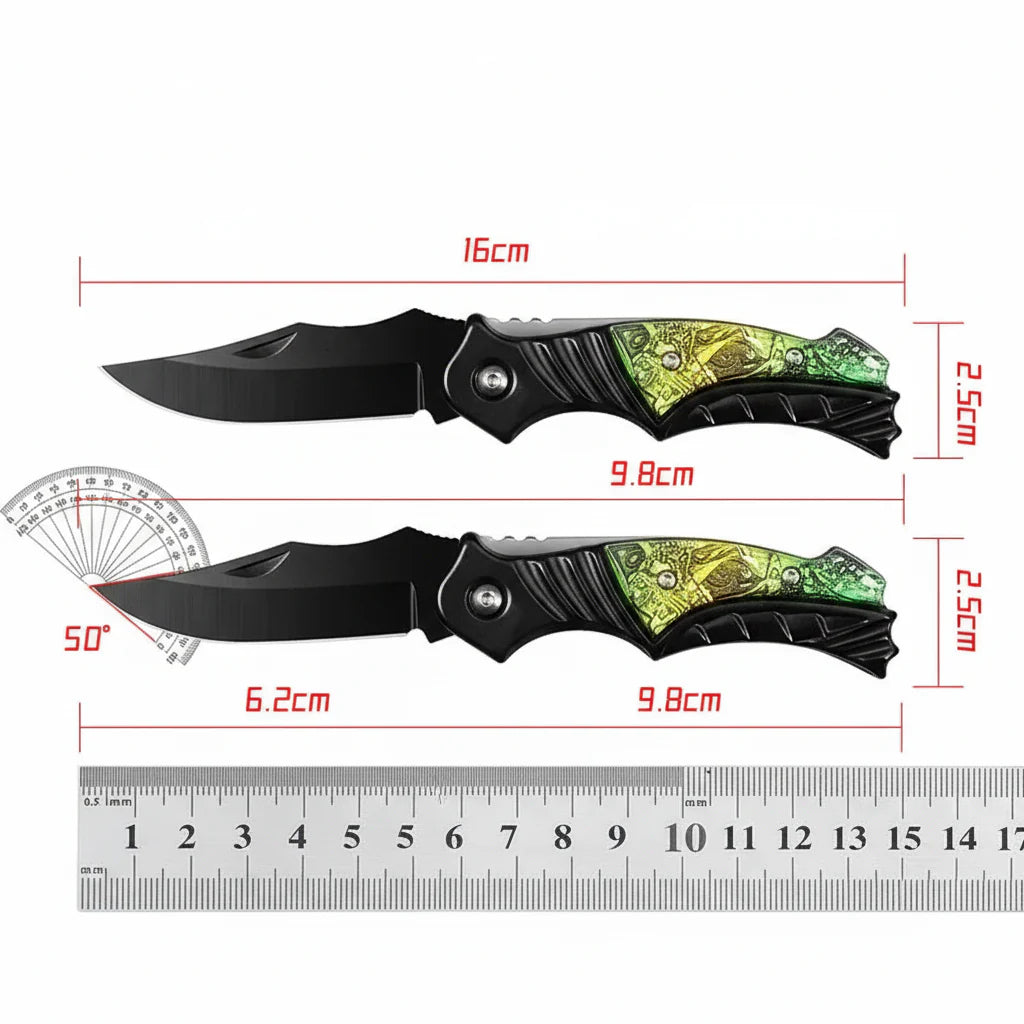 Compact Folding Pocket Knife – 5CR13MOV Stainless Steel EDC Knife for Camping & Everyday Use