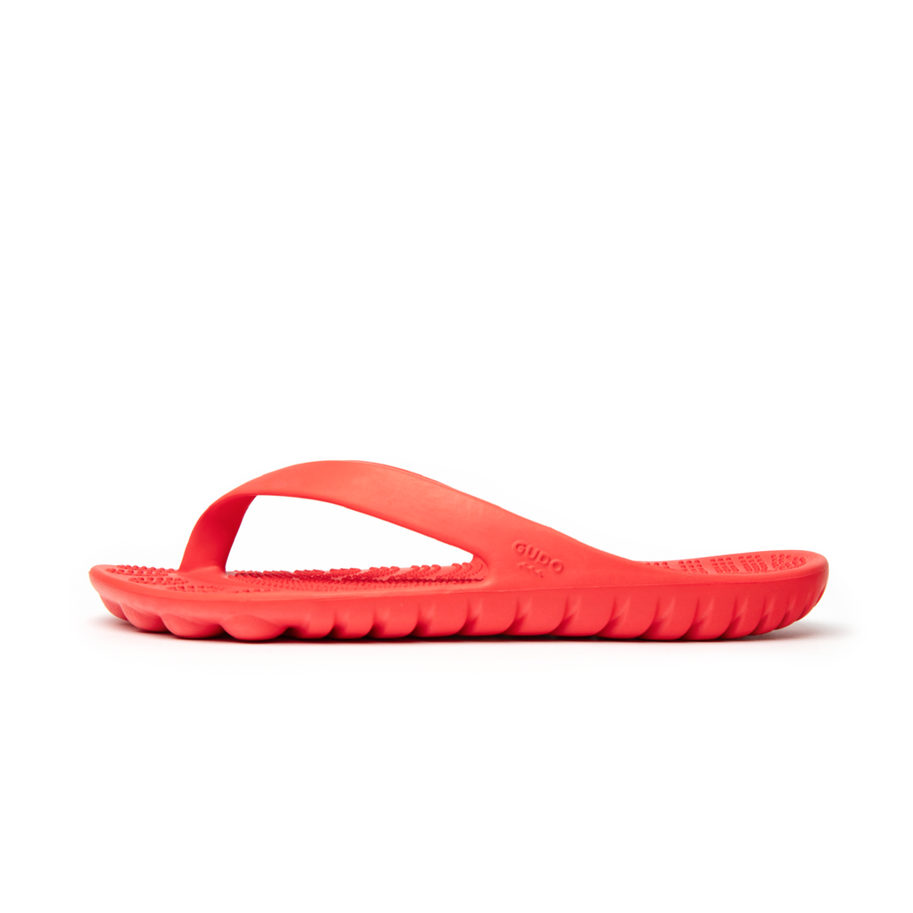 Fire Red Flip-Flops